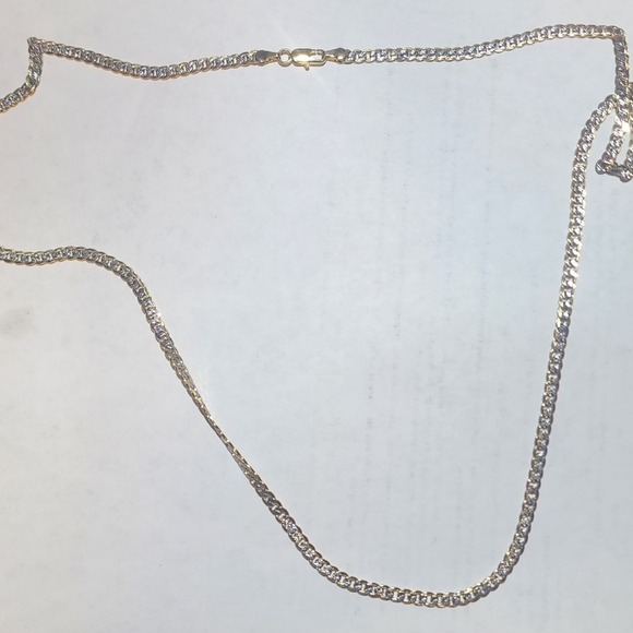 Gold Color Chain Necklace For Men Women Cuban Link Chain 30in - Picture 3 of 3